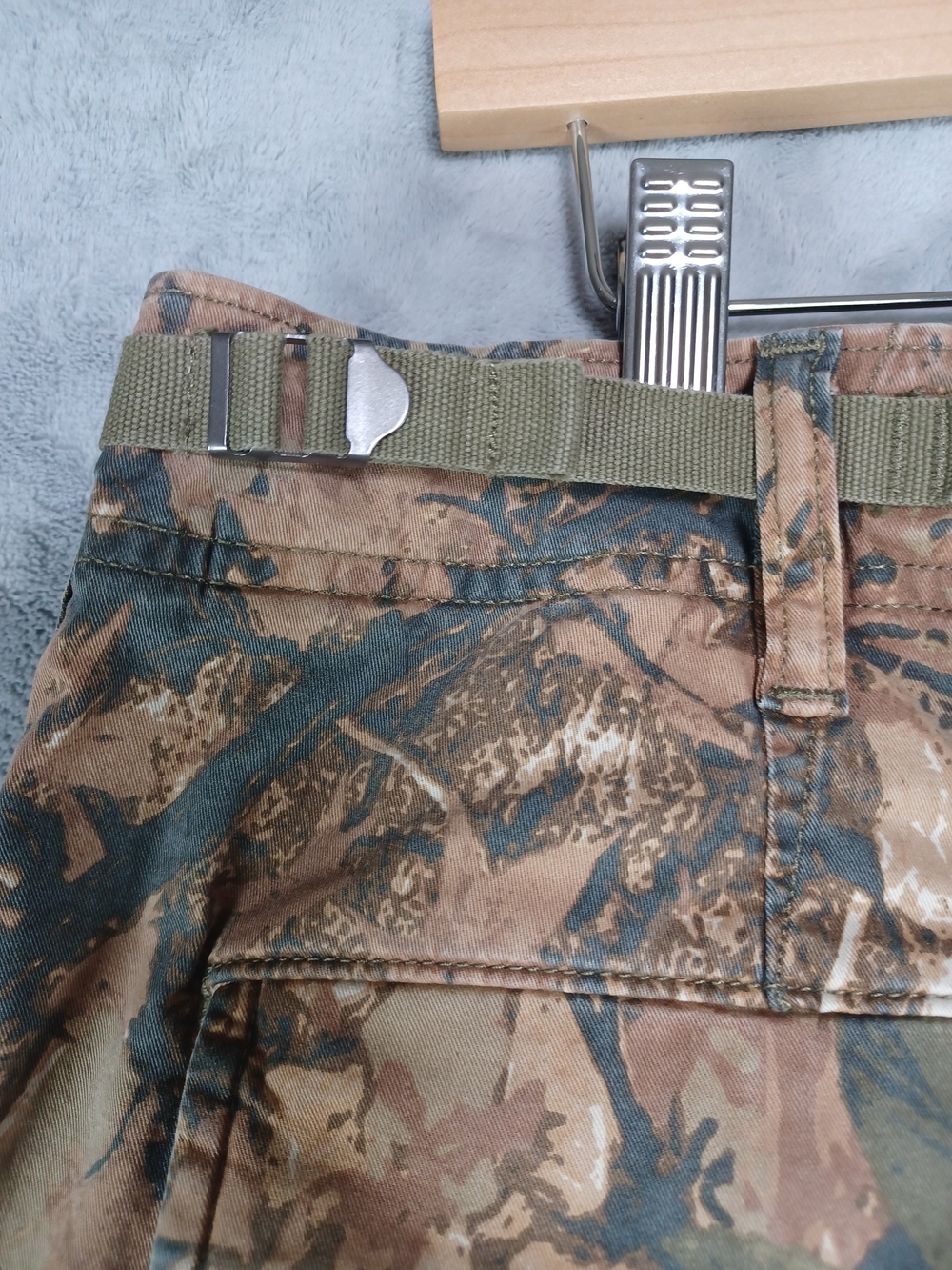 American Eagle Men's Camo Cargo Shorts 36 Utility Hunting Outdoor Relaxed Fit - Picture 7 of 15